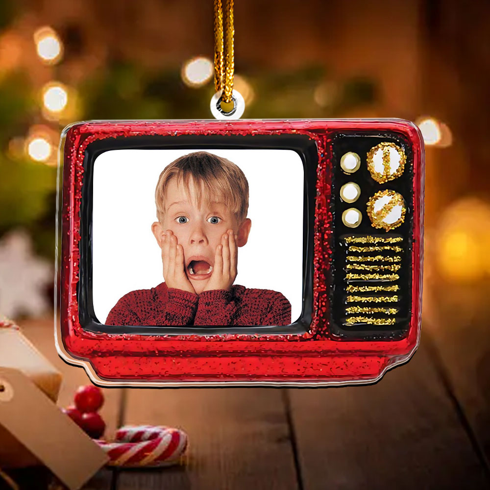 Home Alone Retro TV Ornament – Classic Christmas Comedy Keepsake