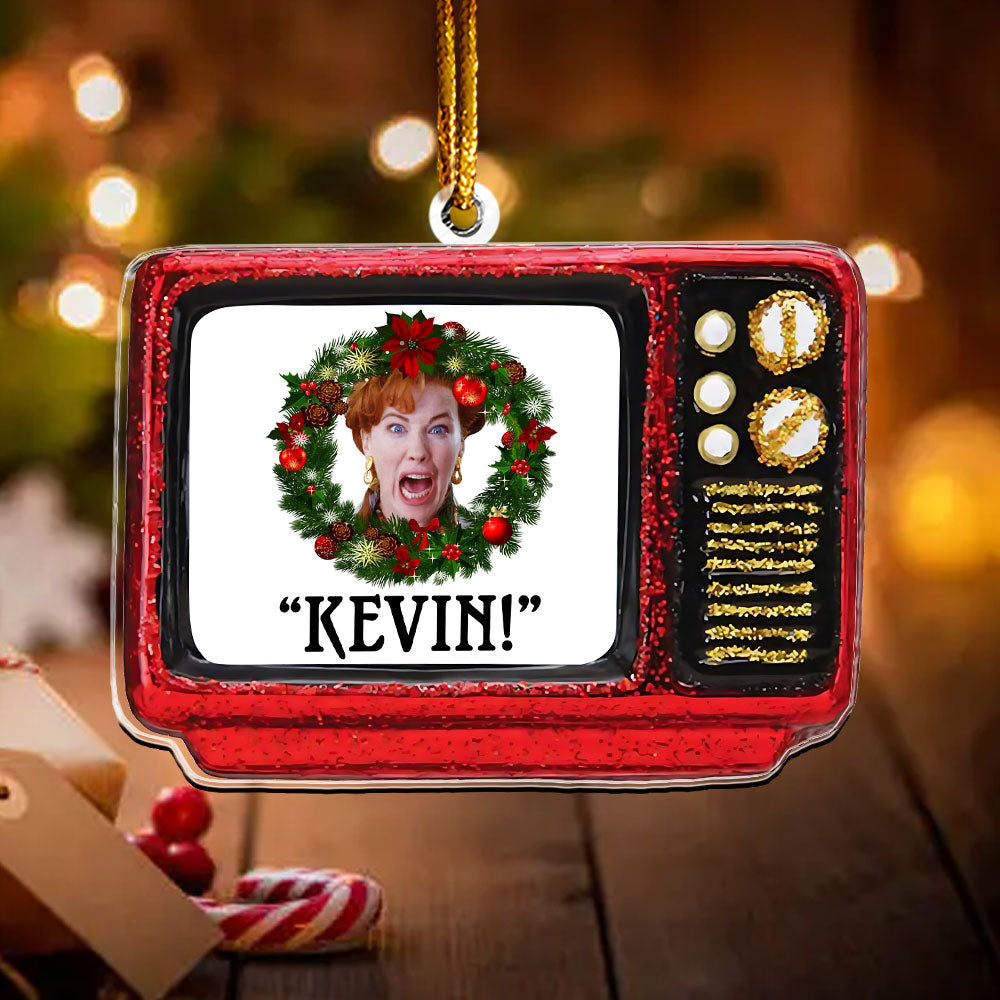 Home Alone Retro TV Ornament – Iconic “Kevin!” Holiday Comedy Keepsake
