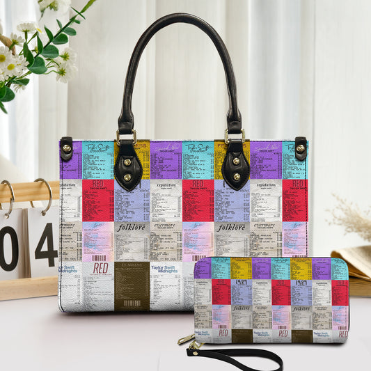 Taylor Swift Concert Ticket Inspired Leather Handbag & Wallet Set
