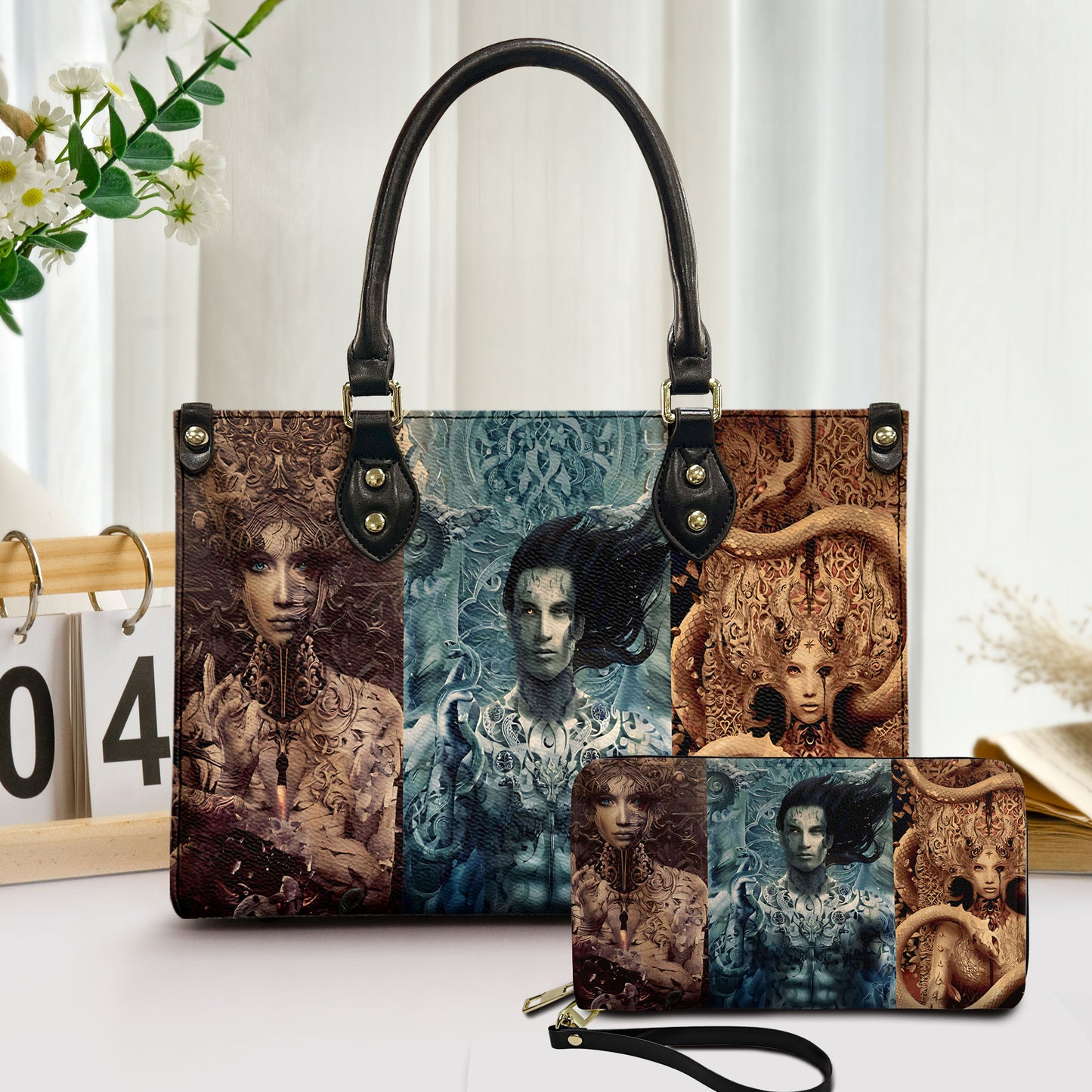 Crescent City Maasverse Leather Handbag & Wallet Set
