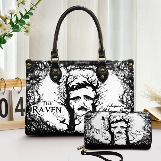 The Raven Leather Handbag & Wallet Set – Gothic Literature Inspired Design