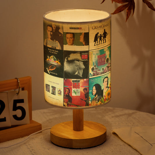 Tears for Fears Album Collage Lamp – 80s New Wave Retro Decor
