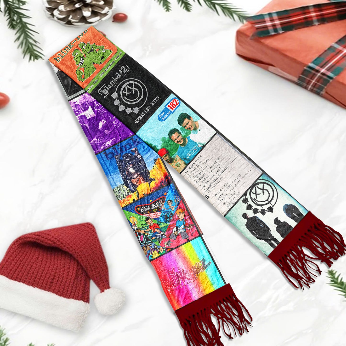 Blink-182 Scarf – A Cozy Tribute to Pop-Punk Legends