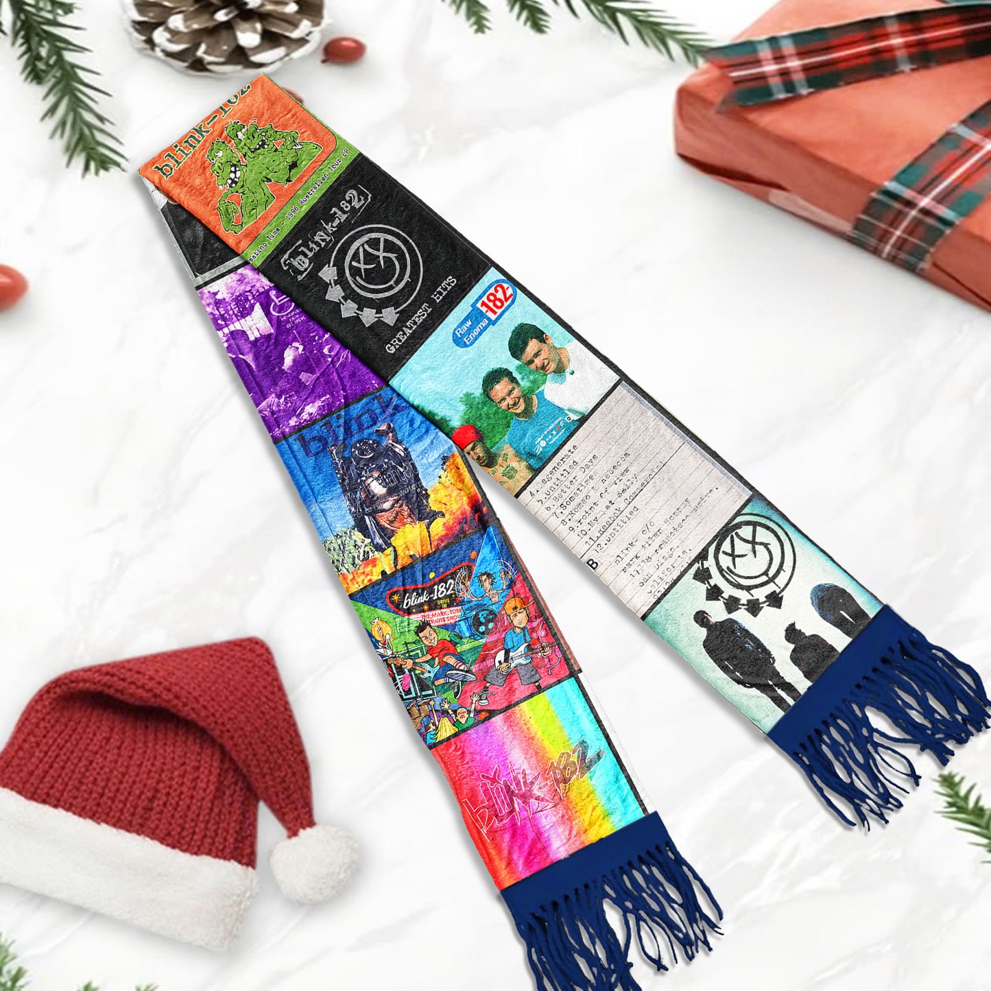 Blink-182 Scarf – A Cozy Tribute to Pop-Punk Legends