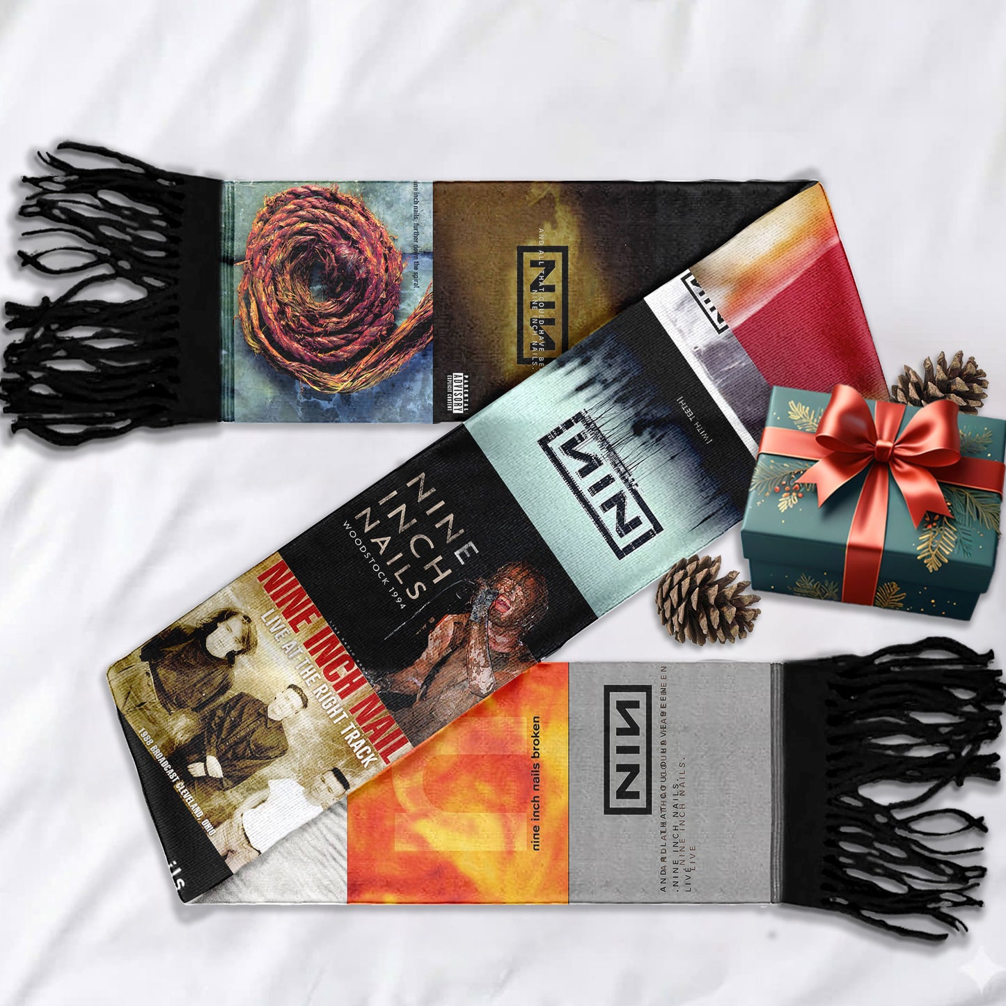 Nine Inch Nails Scarf – A Cozy Tribute to Industrial Rock Legends