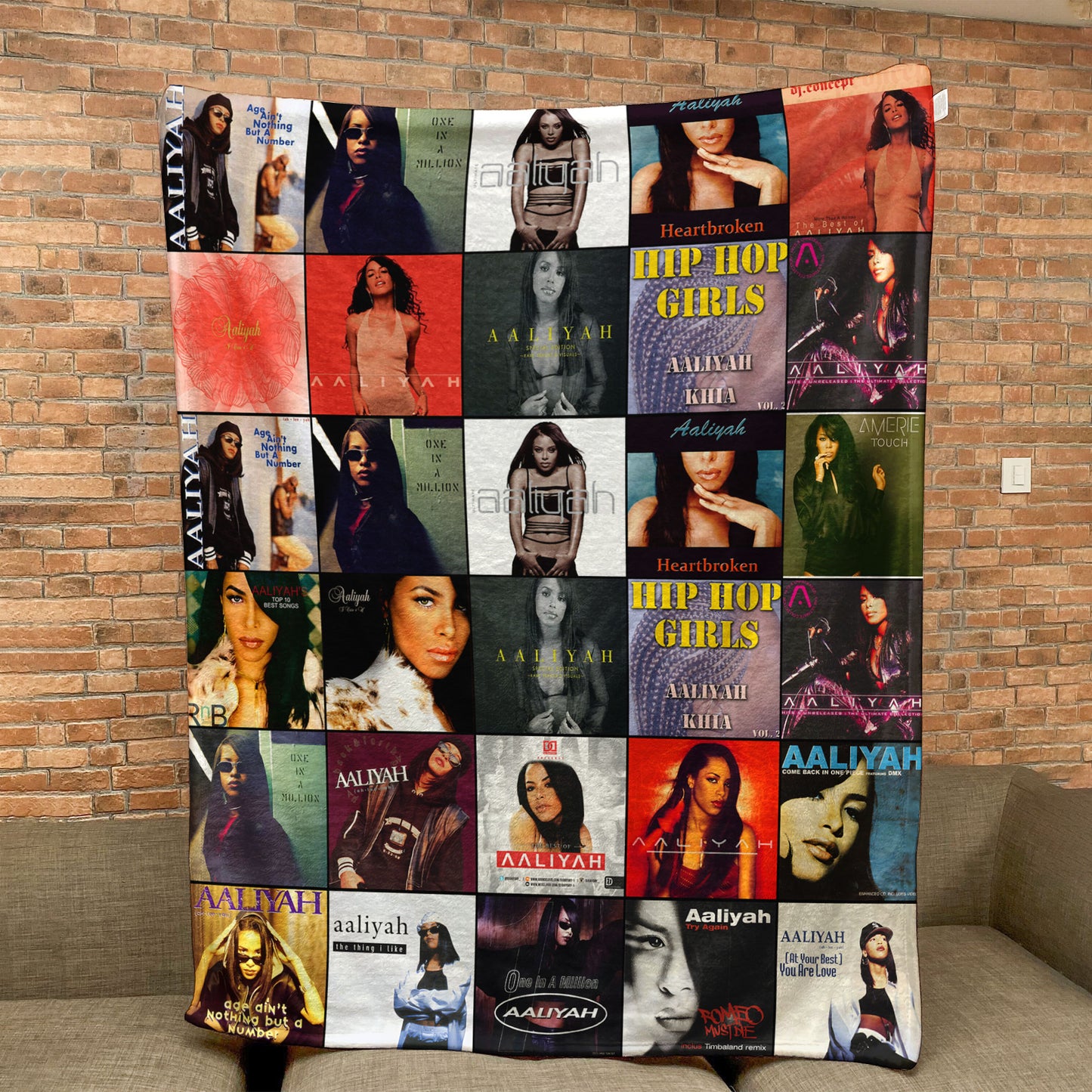 Aaliyah Sherpa Blanket – A Timeless Tribute to the Princess of R&B