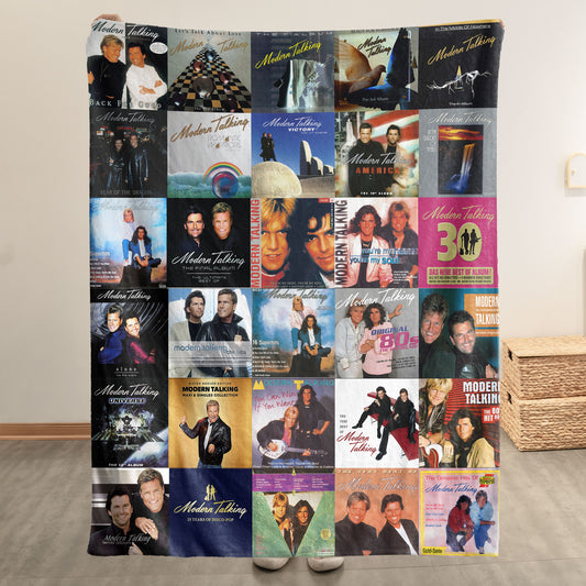 Modern Talking Sherpa Blanket – A Euro-Disco Legend Tribute for True Fans