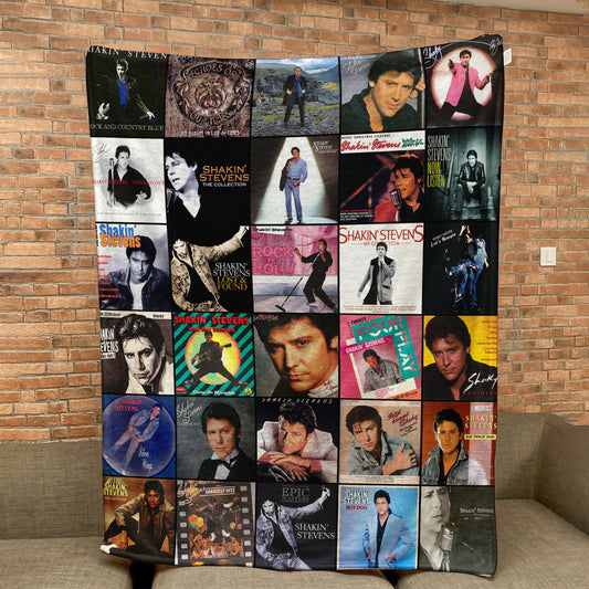 Shakin’ Stevens Sherpa Blanket – A Retro Rock ’n’ Roll Tribute for True Fans