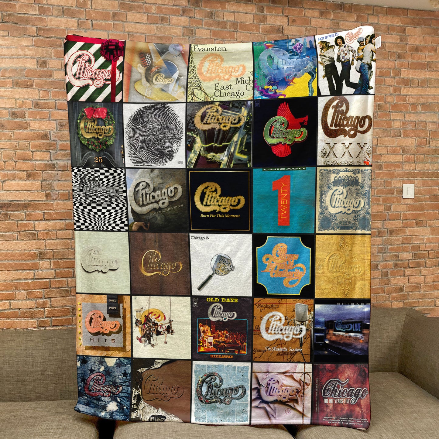 Chicago Sherpa Blanket – A Timeless Tribute to Classic Rock Legends
