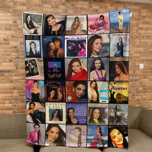 Crystal Gayle Sherpa Blanket – A Classic Country Legend Tribute for Cozy Nights