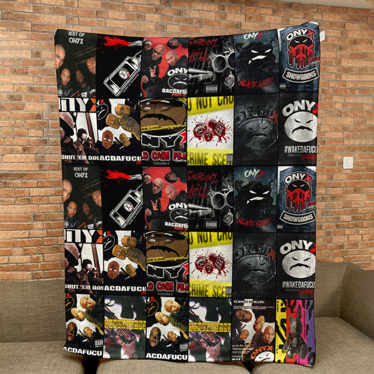 Onyx Sherpa Blanket – A Gritty, Old-School Hip-Hop Tribute for Real Fans