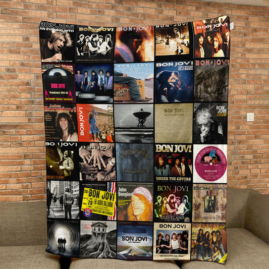 Bon Jovi Sherpa Blanket – A Warm Throwback to Rock Anthems That Never Faded