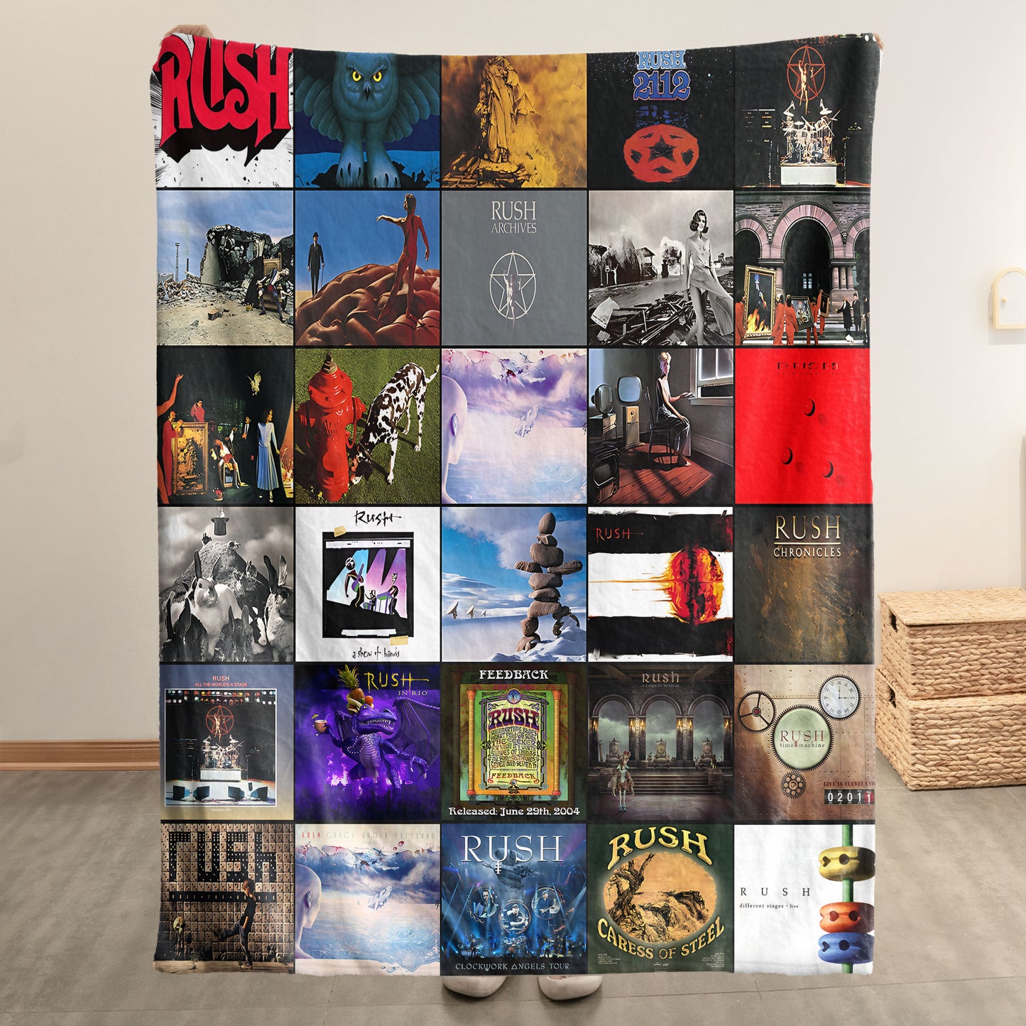 Rush Sherpa Blanket – A Progressive Rock Tribute in Ultimate Comfort