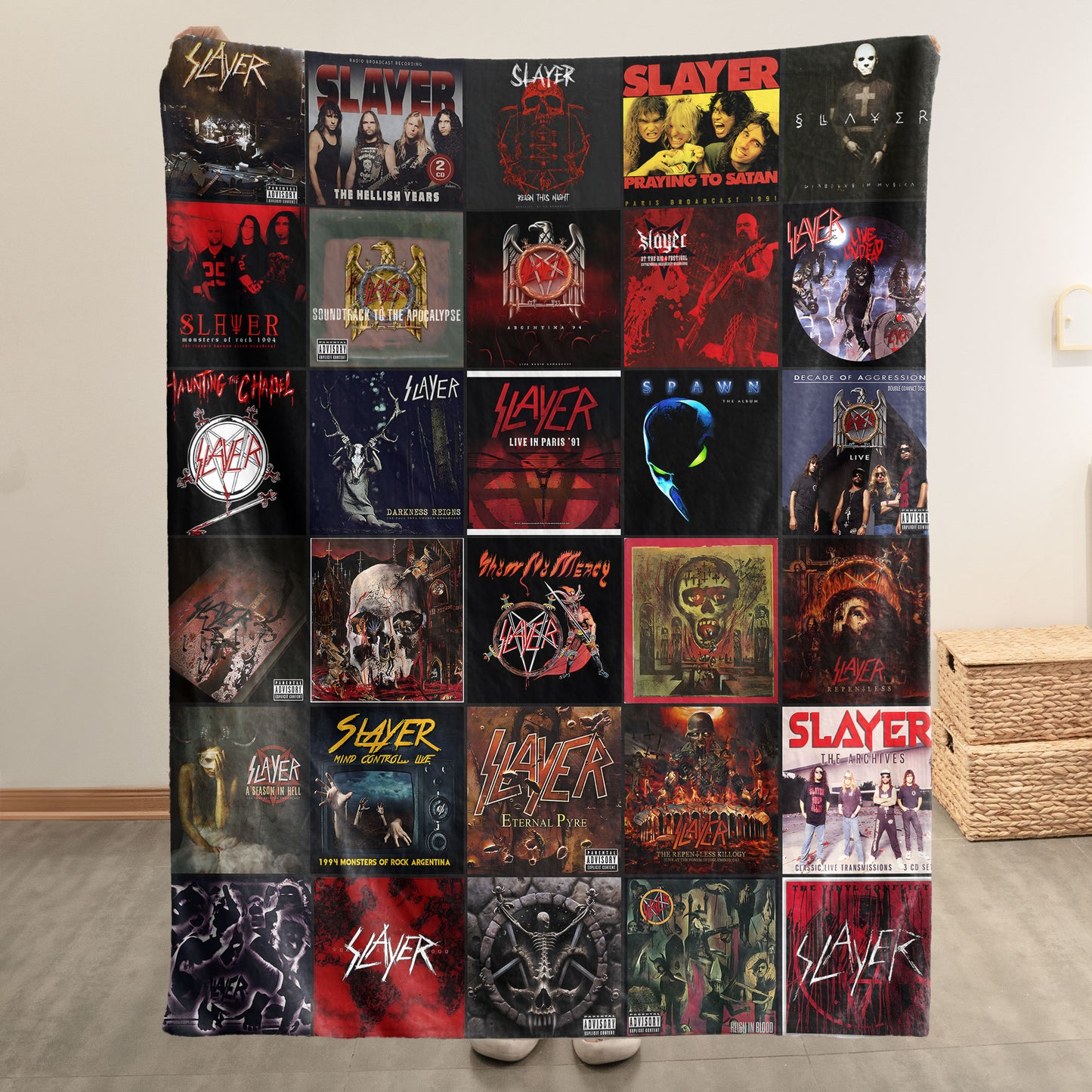 Slayer Sherpa Blanket – A Fierce Tribute to Metal Legends