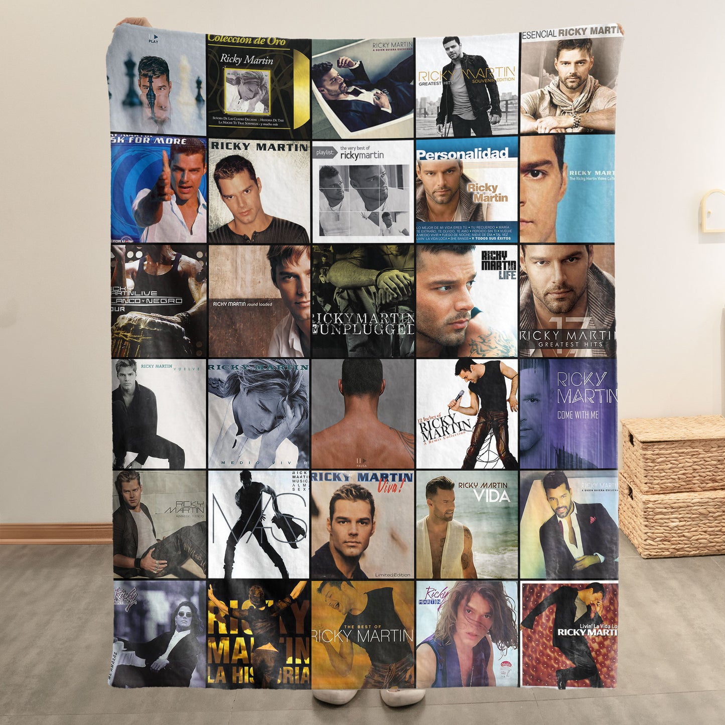 Ricky Martin Sherpa Blanket – A Vibrant Pop Icon Tribute for True Fans