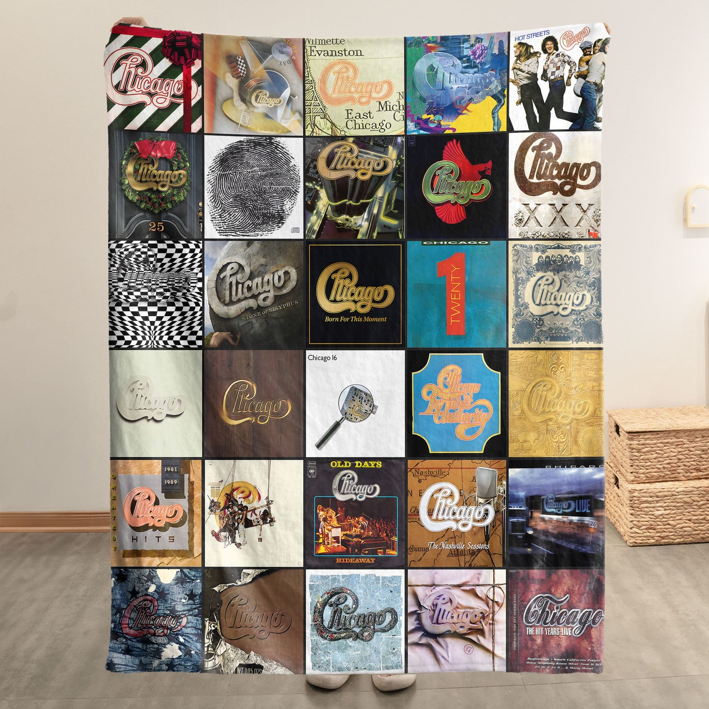 Chicago Sherpa Blanket – A Timeless Tribute to Classic Rock Legends