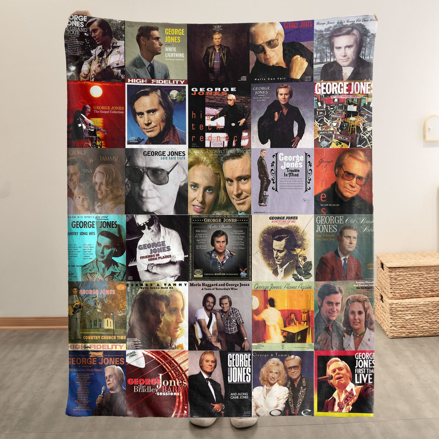 George Jones Sherpa Blanket – A Country Legend Remembered