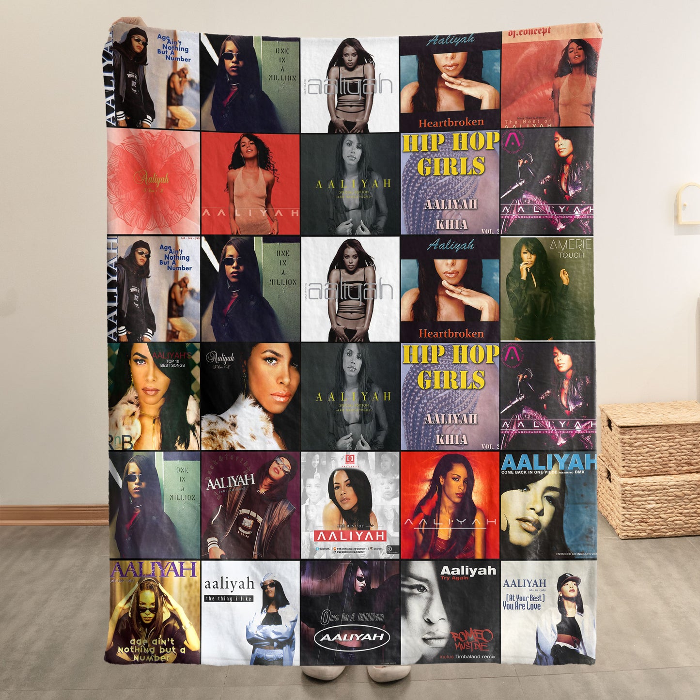 Aaliyah Sherpa Blanket – A Timeless Tribute to the Princess of R&B