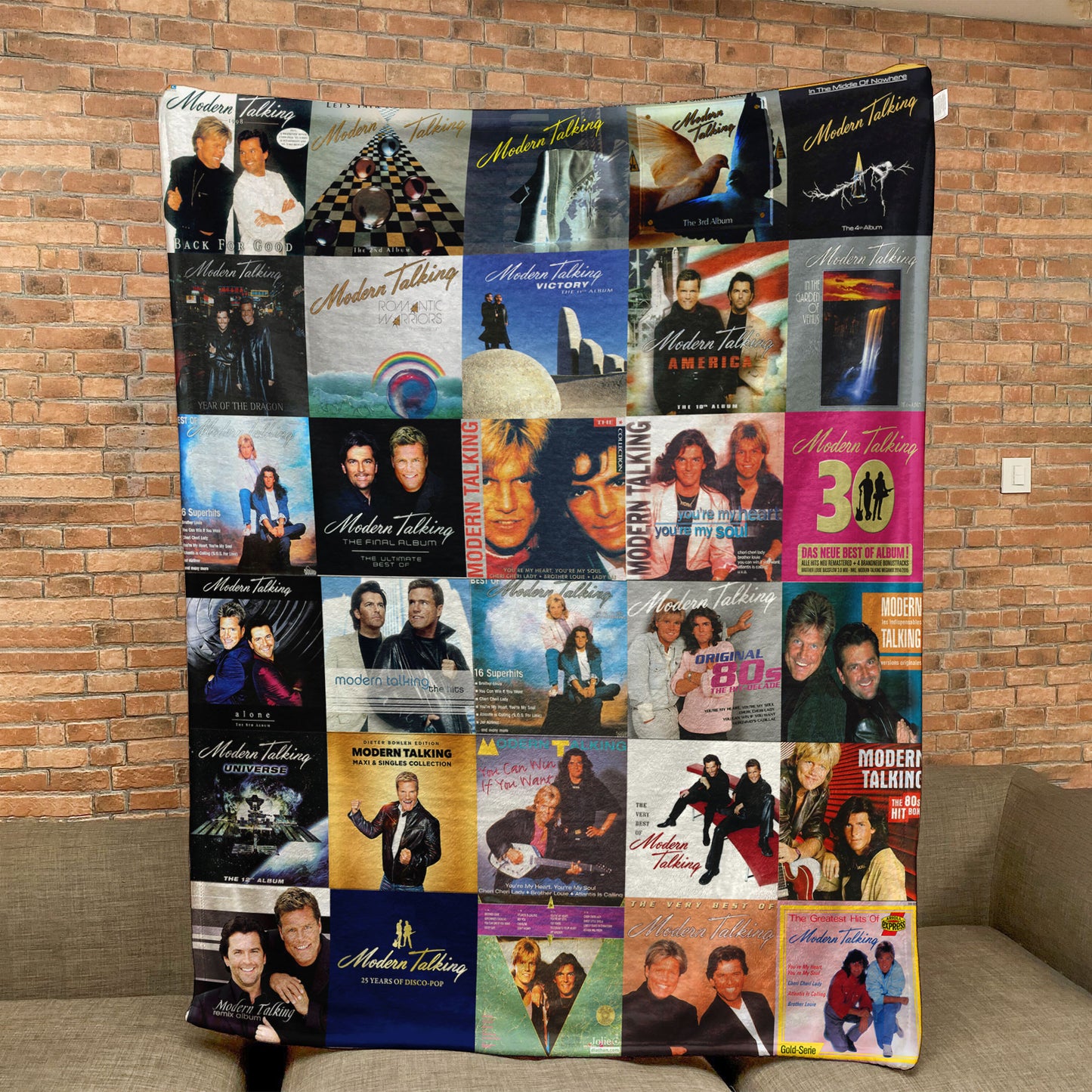 Modern Talking Sherpa Blanket – A Euro-Disco Legend Tribute for True Fans