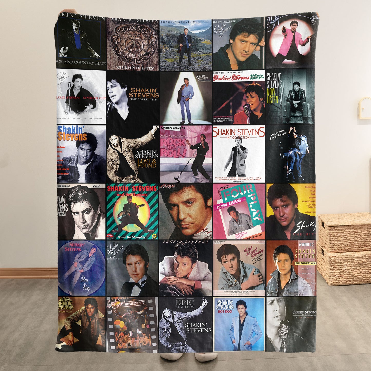 Shakin’ Stevens Sherpa Blanket – A Retro Rock ’n’ Roll Tribute for True Fans