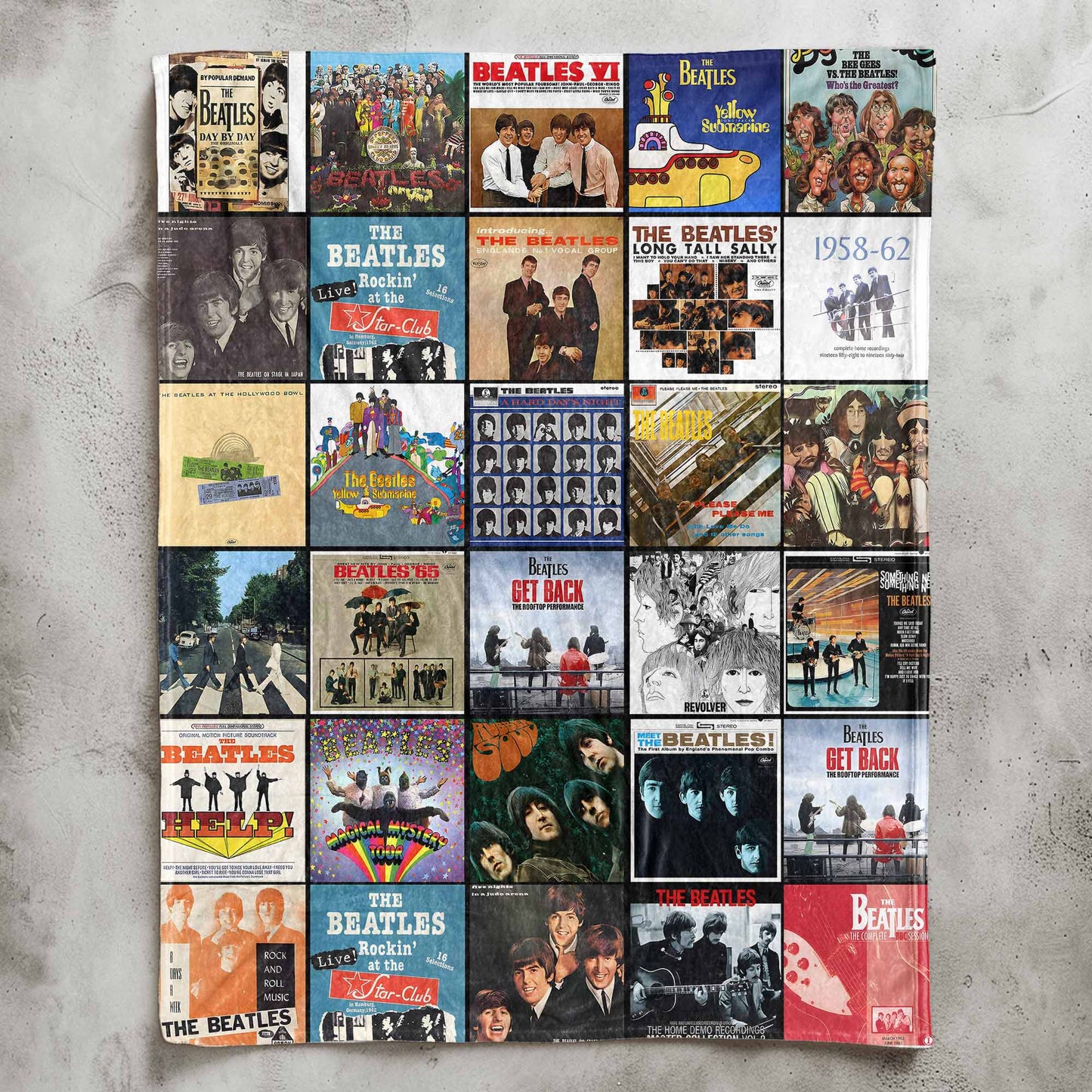 The Beatles Sherpa Blanket – A Timeless Album Cover Tribute
