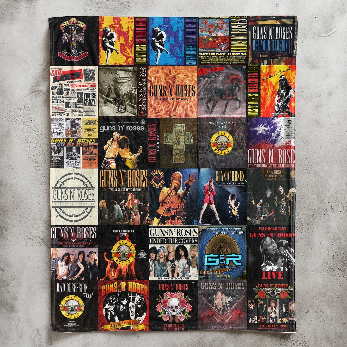 Guns N’ Roses Sherpa Blanket – A Loud, Wild Flashback to Rock’s Most Explosive Era