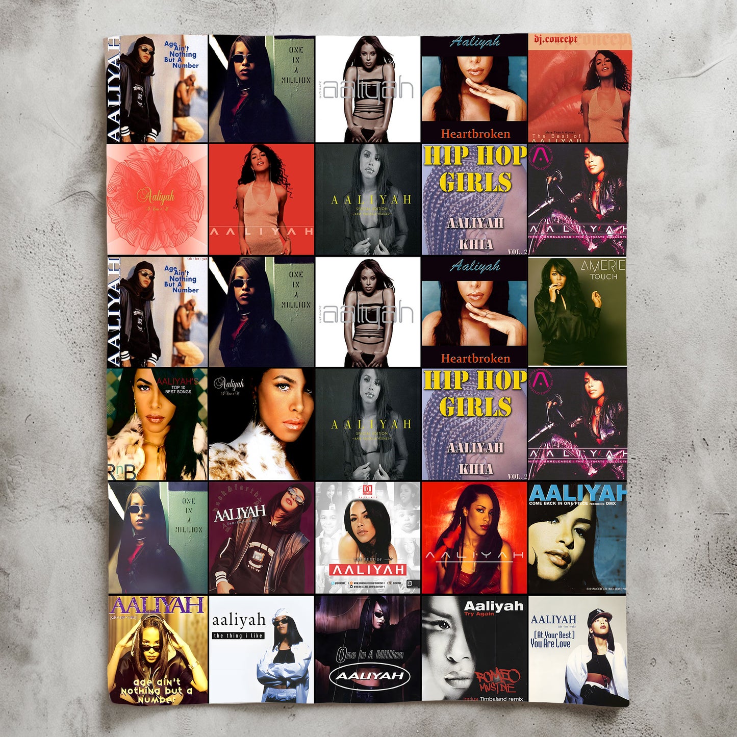 Aaliyah Sherpa Blanket – A Timeless Tribute to the Princess of R&B