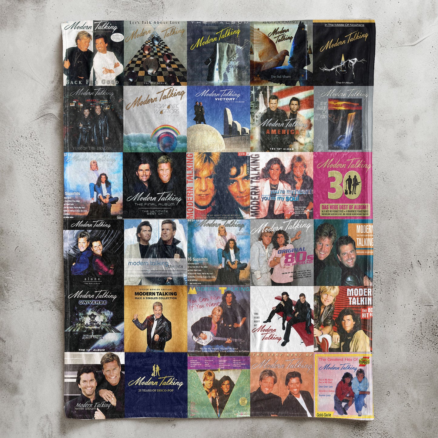 Modern Talking Sherpa Blanket – A Euro-Disco Legend Tribute for True Fans