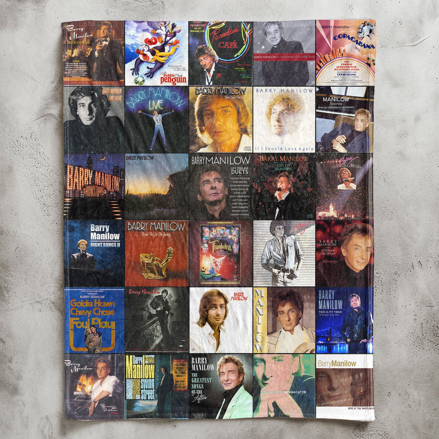 Barry Manilow Sherpa Blanket – A Cozy Tribute to Timeless Classics