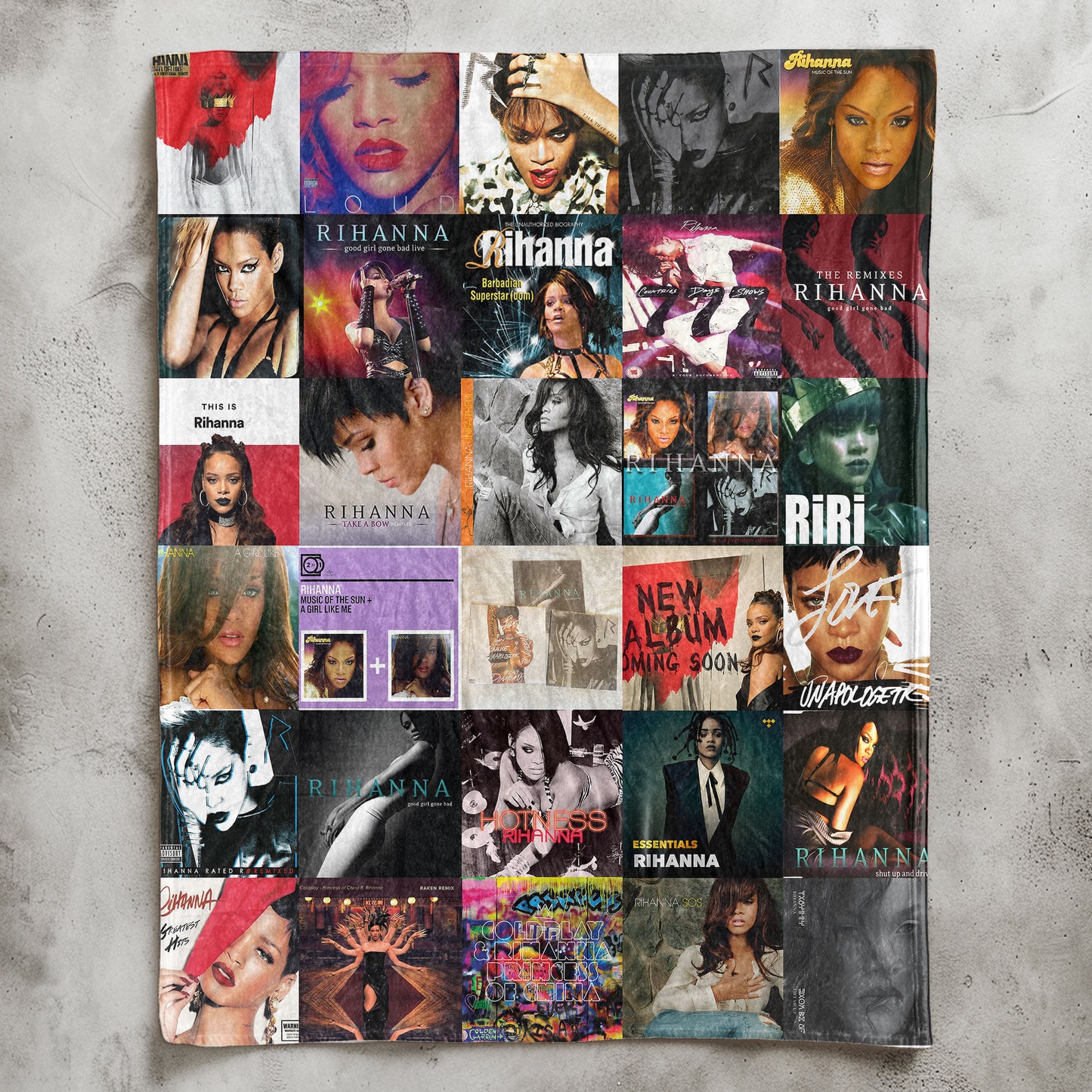 Rihanna Sherpa Blanket – A Bold, Iconic Tribute for True Navy Fans
