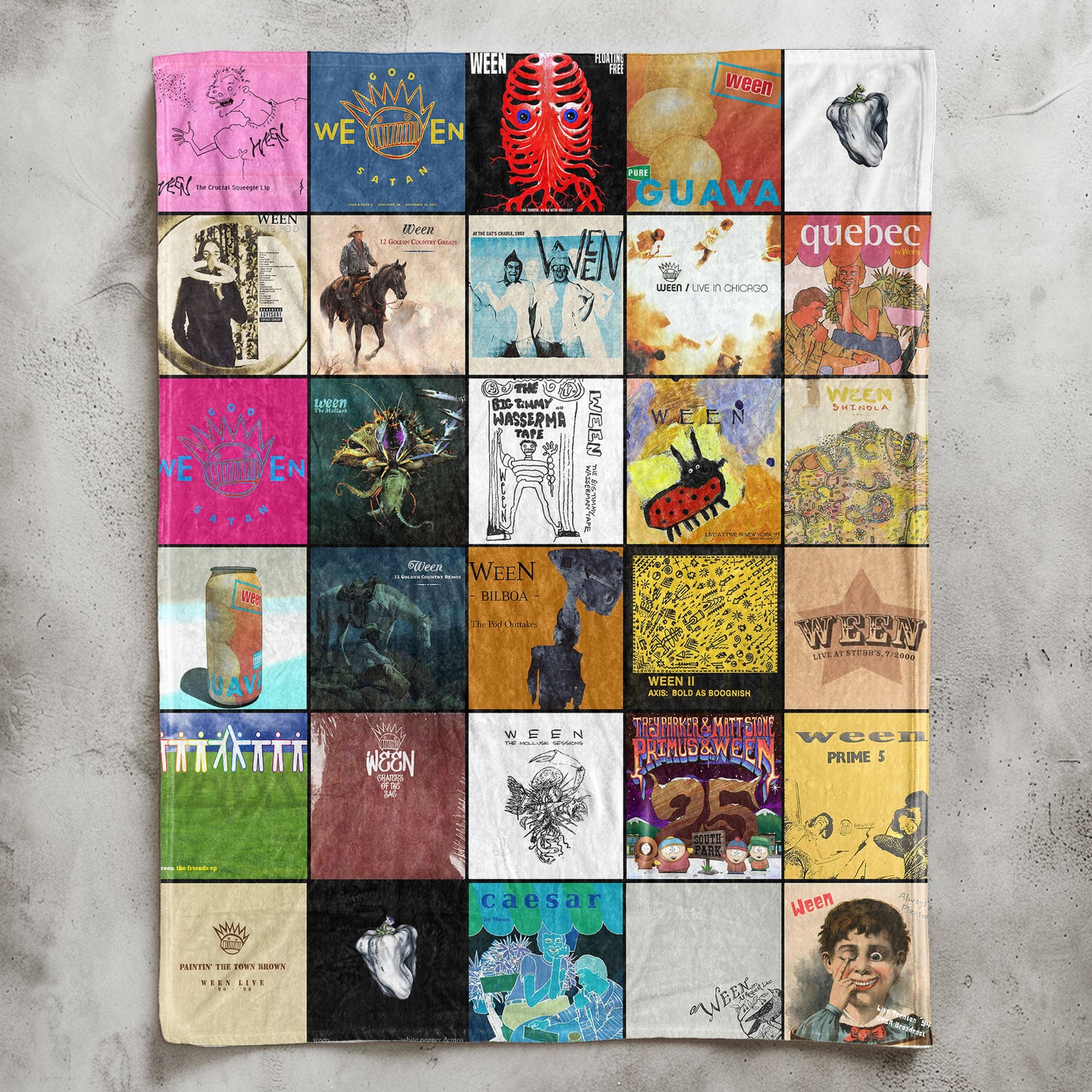 Ween Sherpa Blanket – A Nostalgic Trip Through Every Era