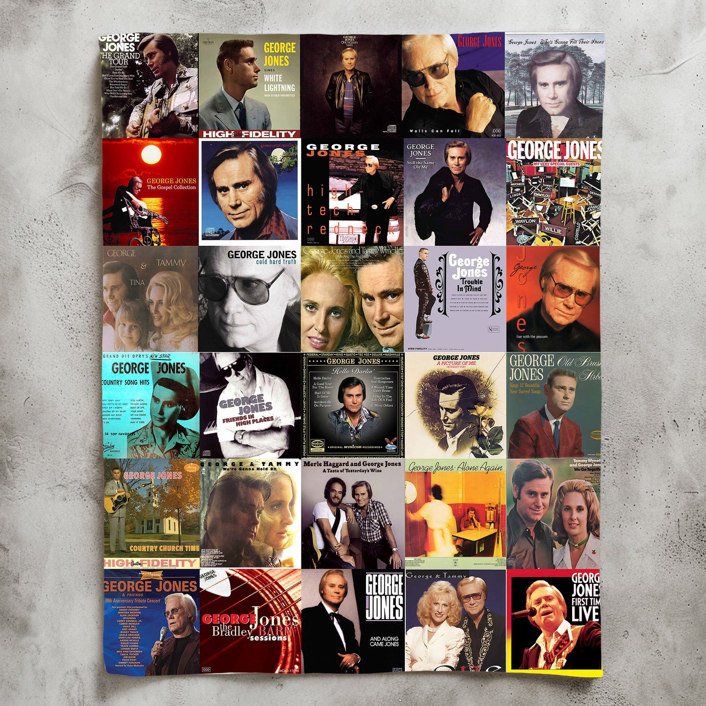 George Jones Sherpa Blanket – A Country Legend Remembered