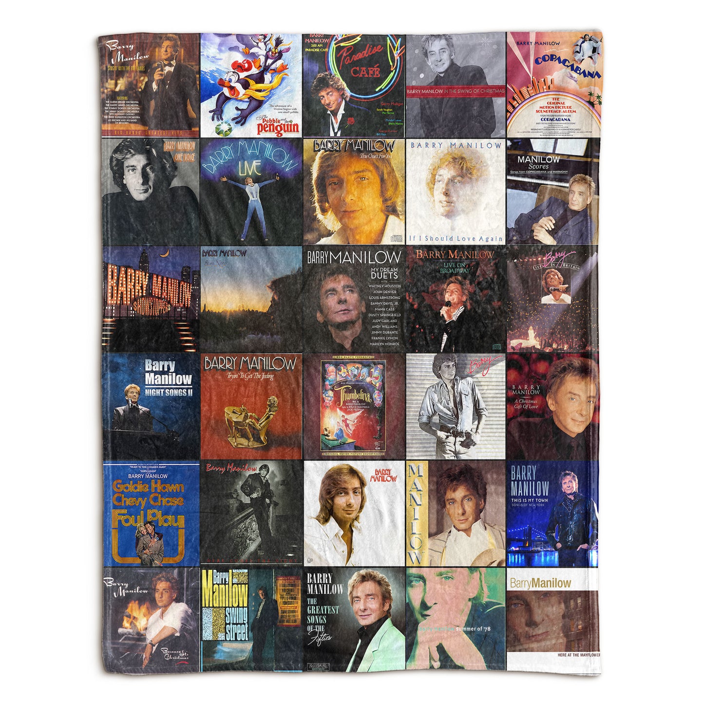 Barry Manilow Sherpa Blanket – A Cozy Tribute to Timeless Classics