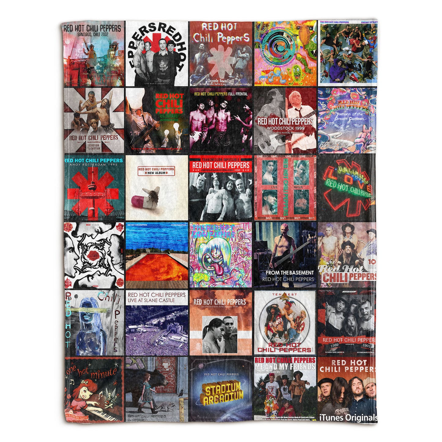 Red Hot Chili Peppers Sherpa Blanket – A Colorful Tribute to Funk-Rock Legends