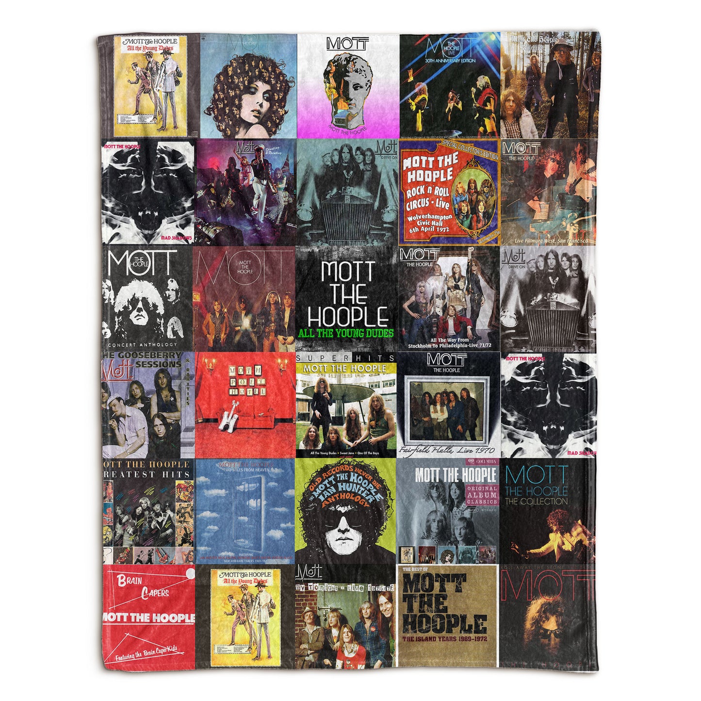 Mott the Hoople Sherpa Blanket – A Nostalgic Tribute for True Rock Lovers