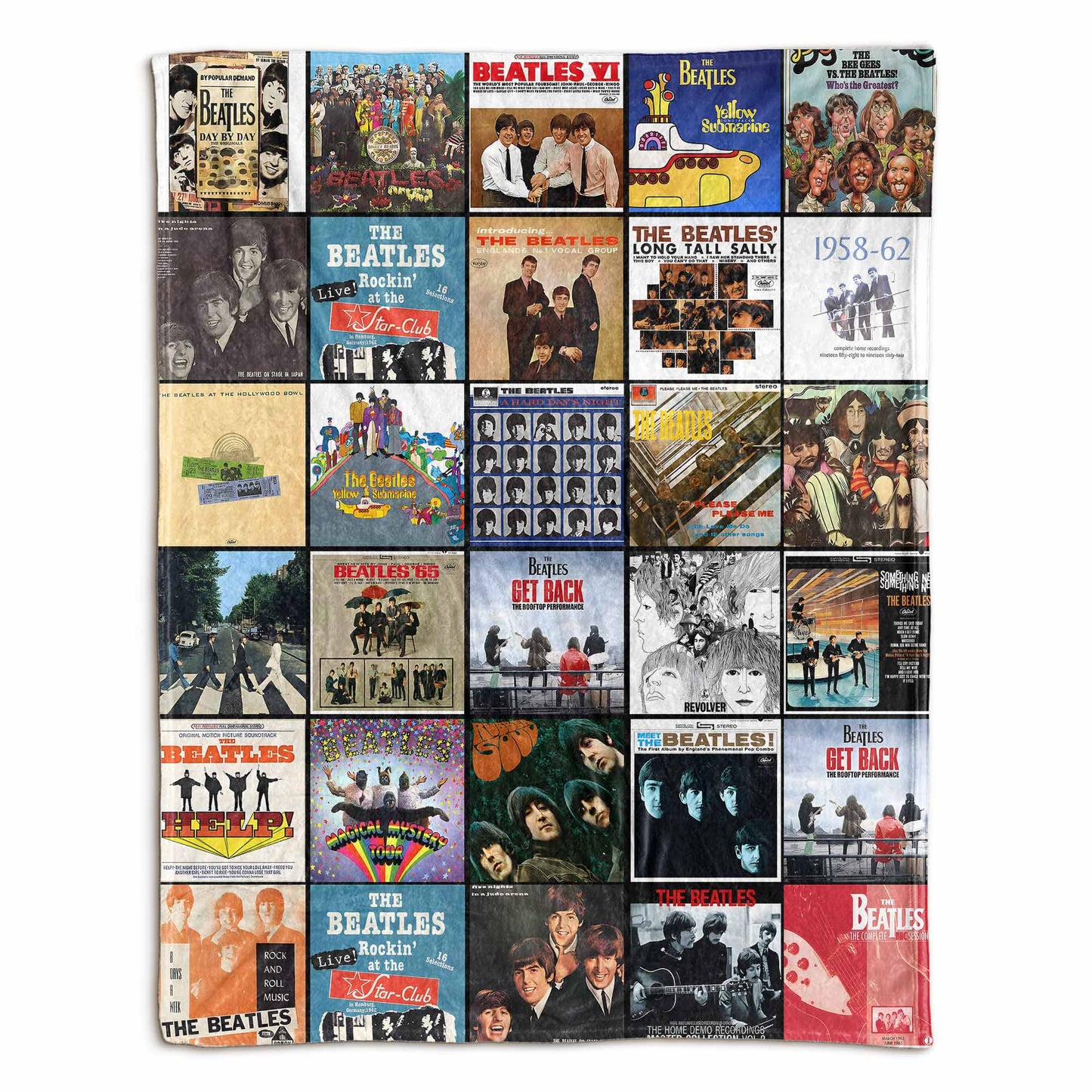 The Beatles Sherpa Blanket – A Timeless Album Cover Tribute