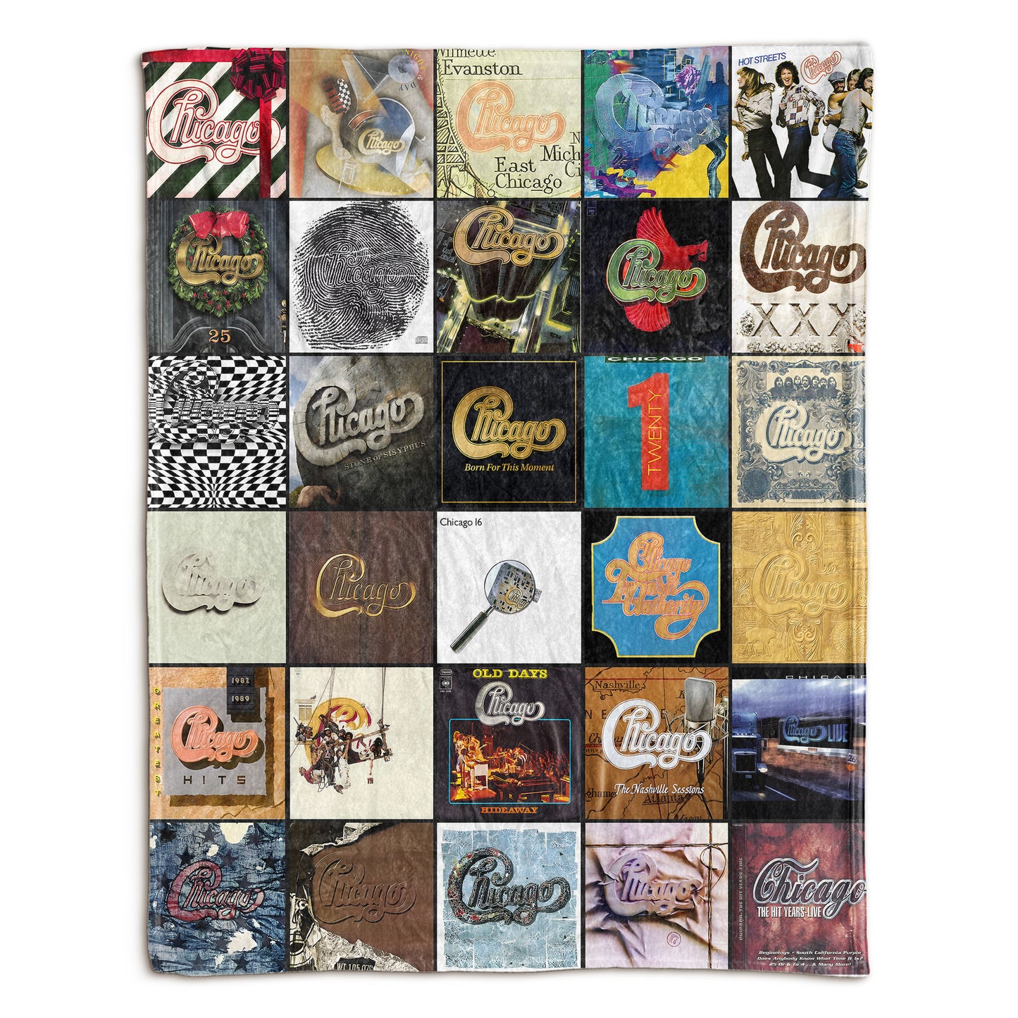 Chicago Sherpa Blanket – A Timeless Tribute to Classic Rock Legends
