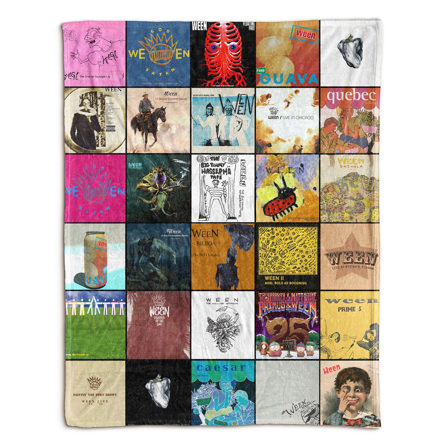 Ween Sherpa Blanket – A Nostalgic Trip Through Every Era