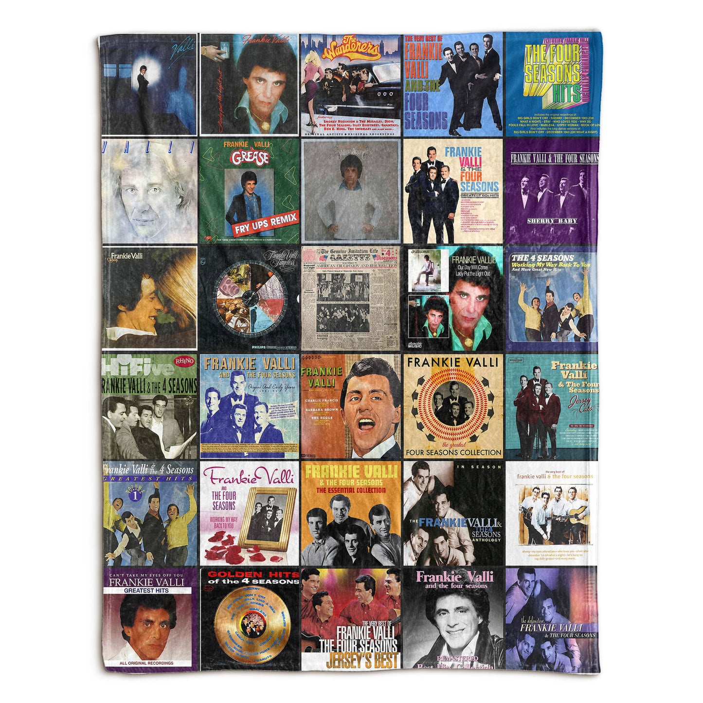 Frankie Valli & The Four Seasons Sherpa Blanket – A Nostalgic Harmony for True Fans