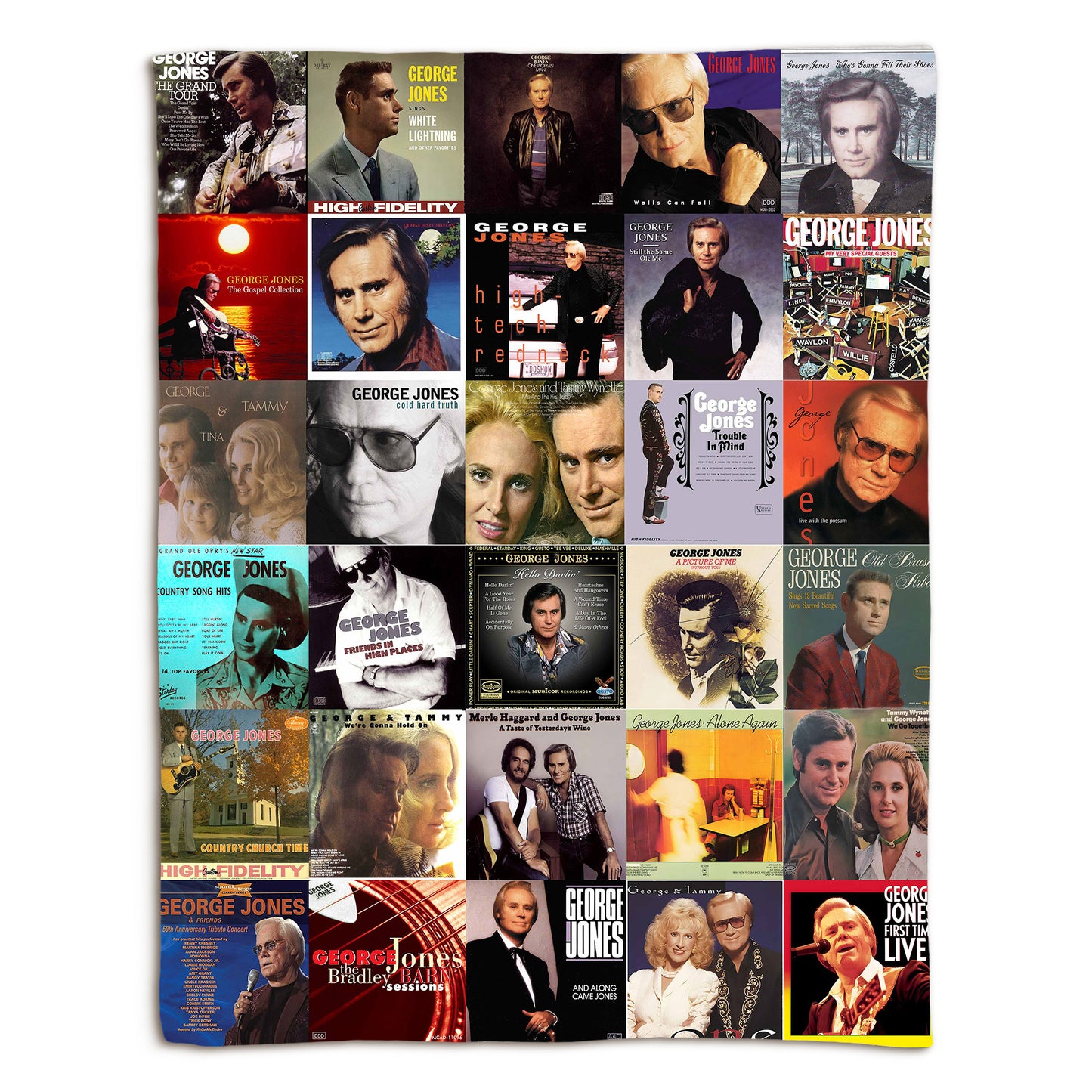 George Jones Sherpa Blanket – A Country Legend Remembered