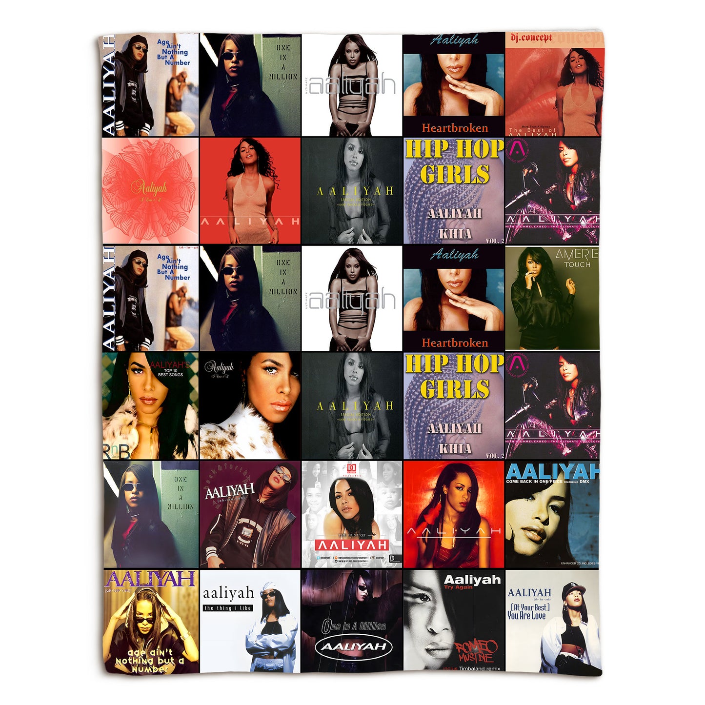 Aaliyah Sherpa Blanket – A Timeless Tribute to the Princess of R&B