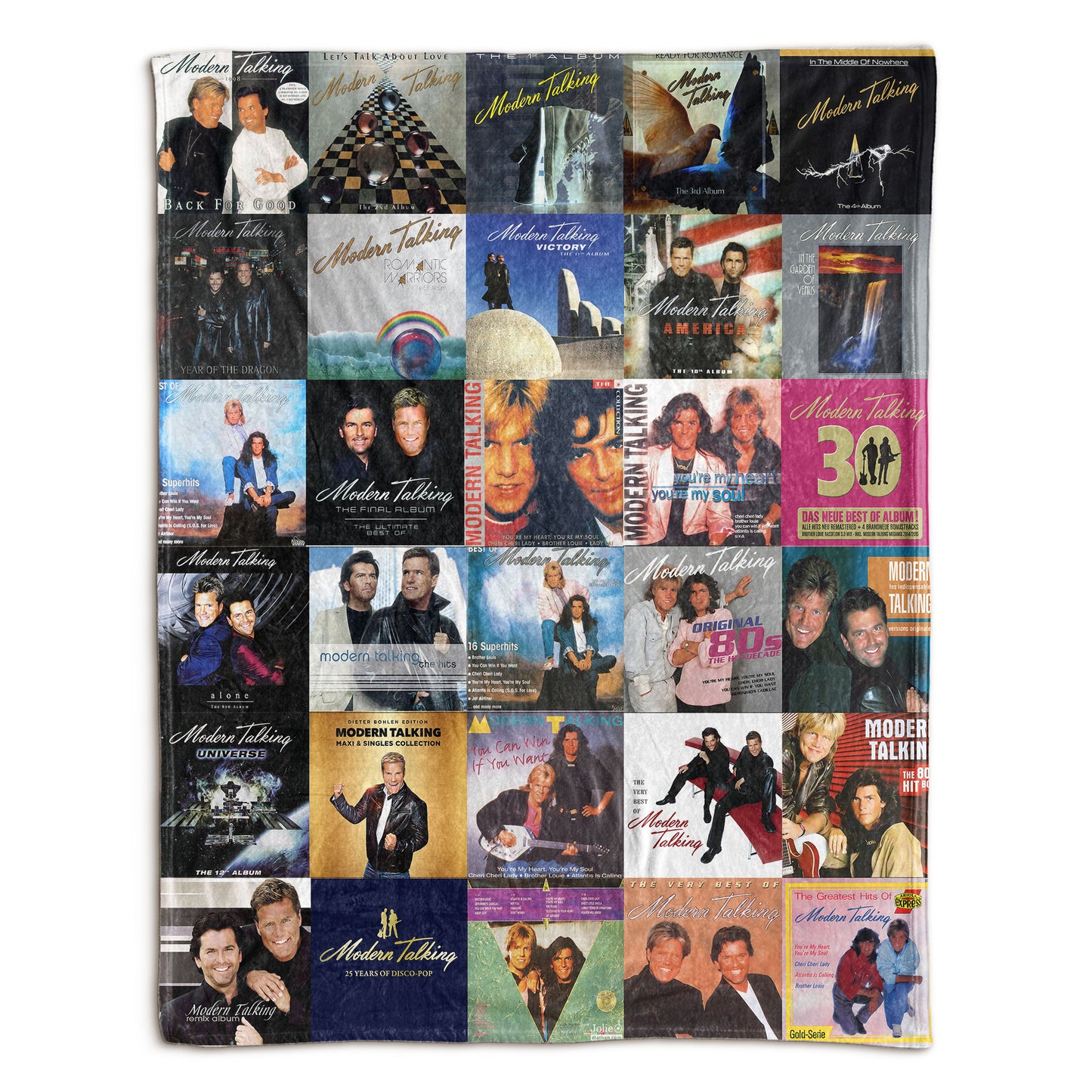 Modern Talking Sherpa Blanket – A Euro-Disco Legend Tribute for True Fans
