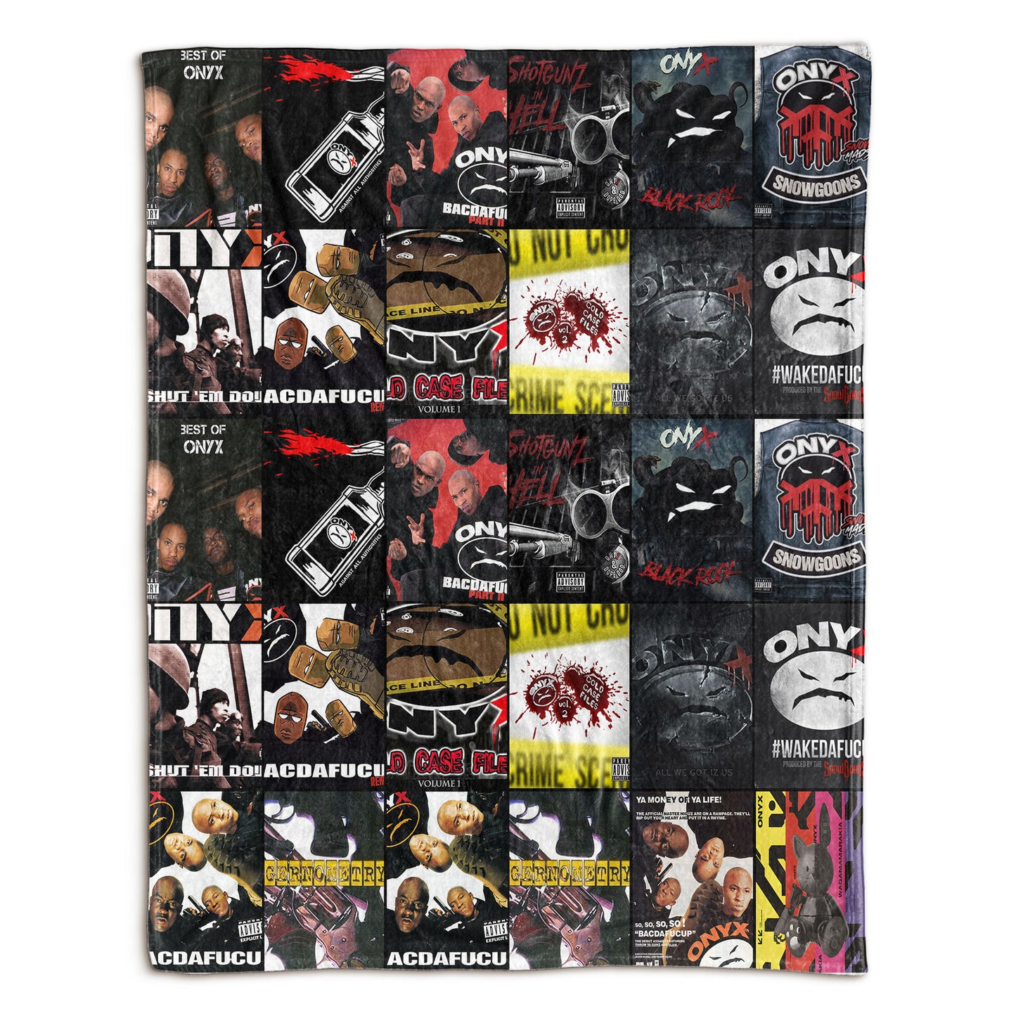 Onyx Sherpa Blanket – A Gritty, Old-School Hip-Hop Tribute for Real Fans