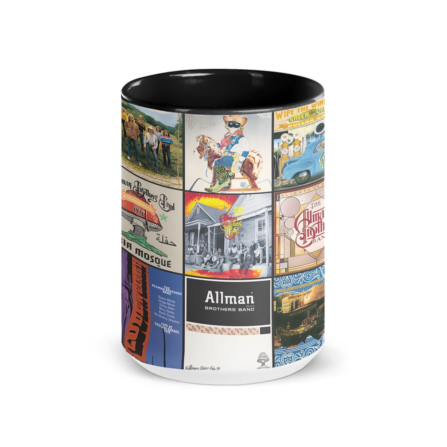 Allman Brothers Band Accent Mug – Classic Album Cover Collage Gift