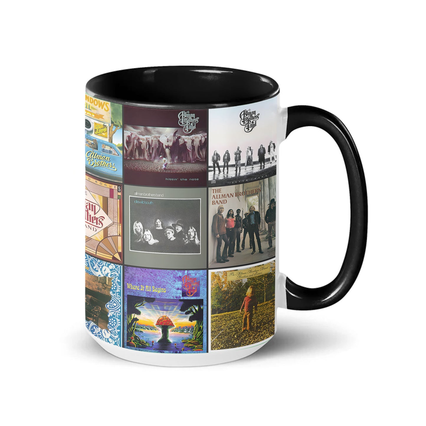 Allman Brothers Band Accent Mug – Classic Album Cover Collage Gift