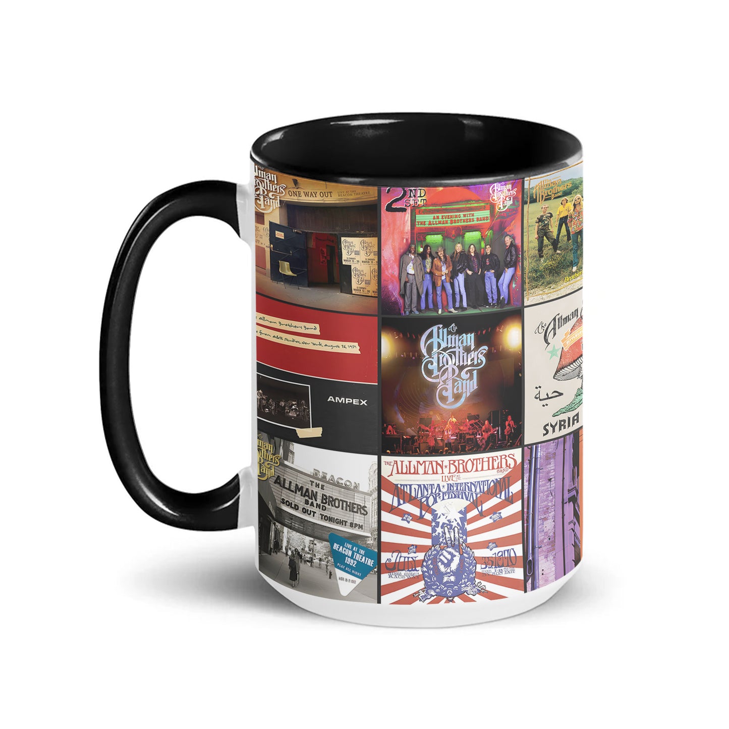 Allman Brothers Band Accent Mug – Classic Album Cover Collage Gift