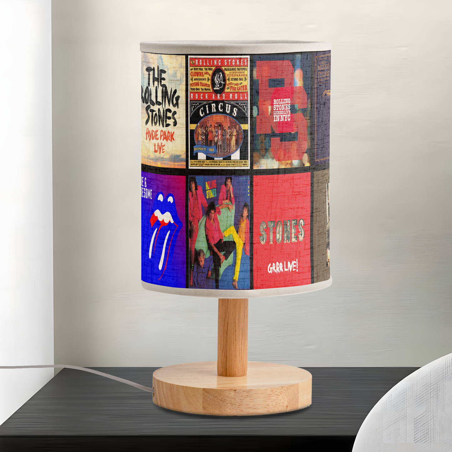 The Rolling Stones Album Art Fabric Lamp – Rock ’n’ Roll Vibes