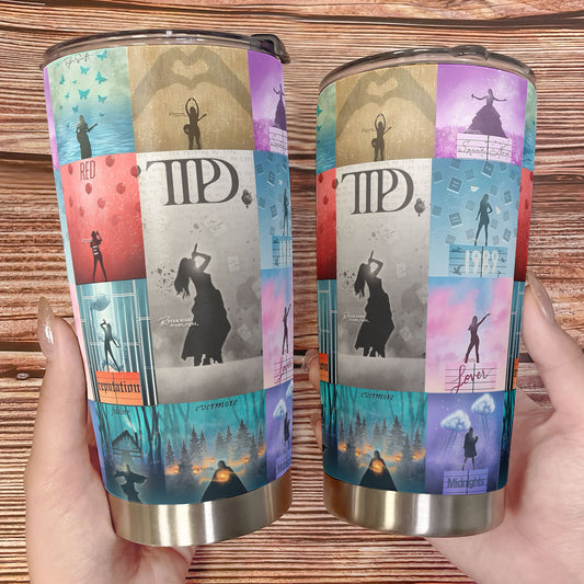 🌟 Taylor Swift Album Tumbler – 20oz Stainless Steel Travel Cup 🌟