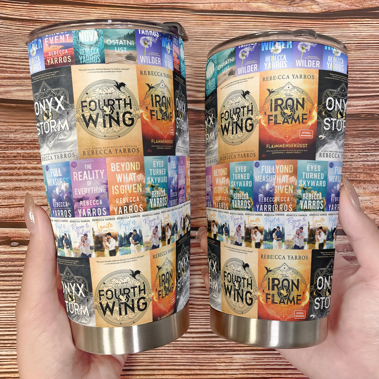 Rebecca Yarros Book Lover Tumbler – Fantasy & Romance Edition