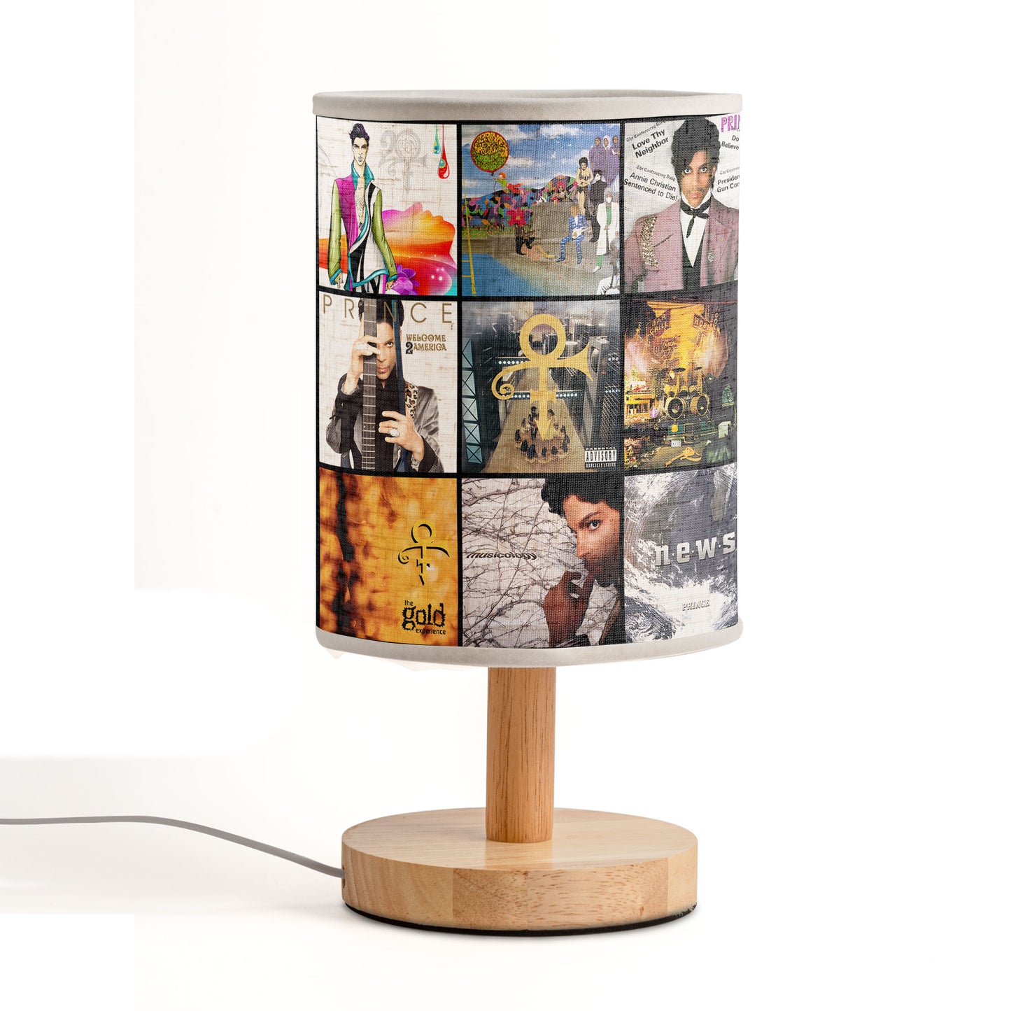 Purple Rain Glow – Prince Album Fabric Lamp